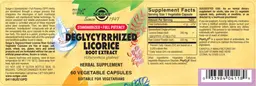 Label for Deglycyrrhized Licorice Root Extract