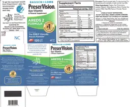 Label for PreserVision AREDS 2 Formula