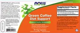 Label for Green Coffee Diet Support