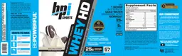 Label for Whey HD Milk And Cookies