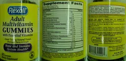 Label for Adult Multivitamin Gummies