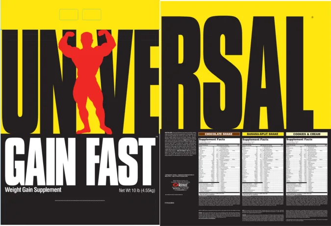 Label for Banana-Split Shake