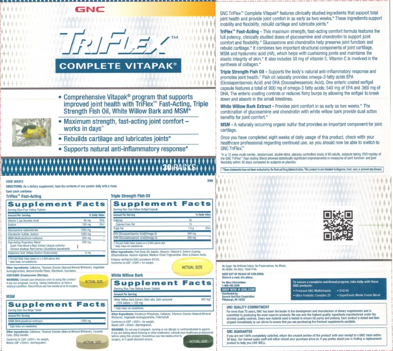 Label for TriFlex Fast-Acting