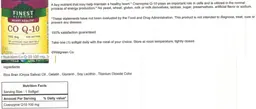 Label for CO Q-10 100 mg