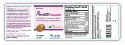 Label for Prenate Chewable