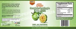 Label for Pure Garcinia Cambogia Extract