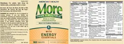 Label for More Than A Multiple With Energy Essentials