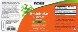 Label for Artichoke Extract 450 mg