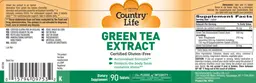 Label for Green Tea Extract