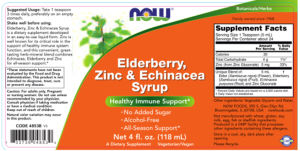 Elderberry, Zinc & Echinacea Syrup