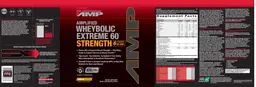 Label for Amplified Wheybolic Extreme 60 Strength Vanilla