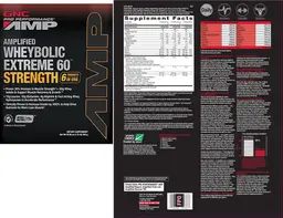 Label for Amplified Wheybolic Extreme 60 Strength Chocolate