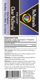 Label for Pure Liquid Clear NuStevia