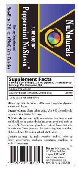 Pure Liquid Peppermint NuStevia