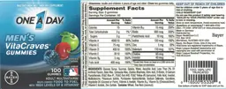 Label for Men's VitaCraves Gummies