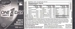 Label for Men's Health Formula