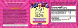 Label for Acai Power Berry Pure-Body Cleanse