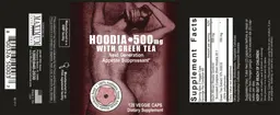 Label for Hoodia 500 mg with Green Tea