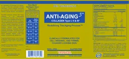 Label for Anti-Aging 3 Collagen Type I, II & III Tropical