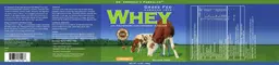 Label for Grass Fed Hormone Free Whey Natural