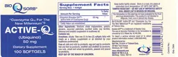 Label for Active-Q 50 mg