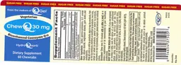 Label for ChewQ 30 mg