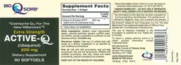 Label for Extra Strength Active-Q 200 mg