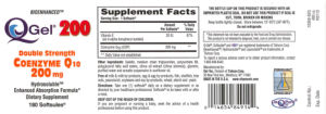 QGel 200 Double Strength Coenzyme Q10 20