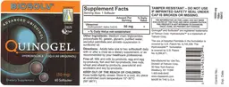 Label for Quinogel