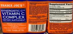 Label for Synergistic C Vitamin C Complex