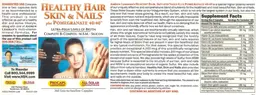 Label for Healthy Hair Skin & Nails Plus Pomegranate 40:40