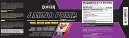 Label for Amino Pump JC Fruit Punch
