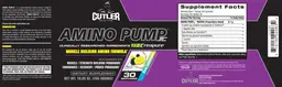 Label for Amino Pump JC Blue Lemonade