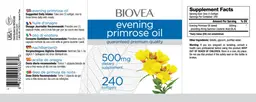 Label for Evening Primrose Oil 500 mg