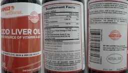 Label for Cod Liver Oil