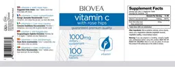 Label for Vitamin C with Rose Hips 1000 mg