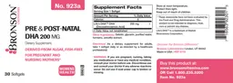 Label for Pre & Post-Natal DHA 200 mg