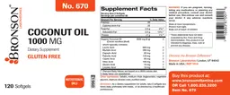 Label for Coconut Oil 1000 mg