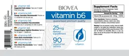 Label for Vitamin B6 25 mg