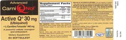 Label for Active Q 30 mg + L-Carnitine Fumarate 440 mg