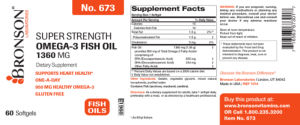Super Strength Omega-3 Fish Oil 1360 mg