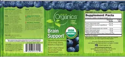 Label for Organic Brain Support