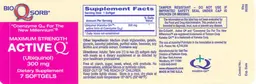 Label for Maximum Strength Active Q 300 mg