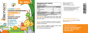 Children's Bronson Bears Vitamin C 60 mg