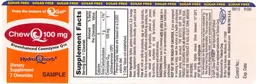 Label for ChewQ 100 mg
