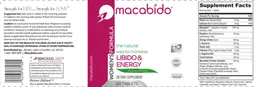 Label for Macabido Women's Formula