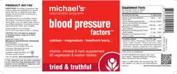 Label for Blood Pressue Factors