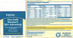 Label for One Daily Women's 50+ Advanced