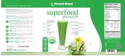 Label for Superfood Protein Natural Unflavored
