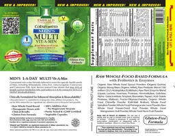 Label for CoEnzymated Men's Multi Vit-A-Min